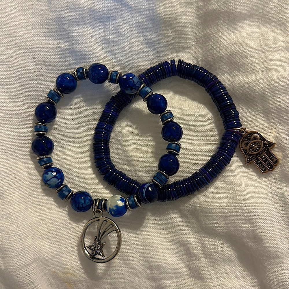 Lapis Bracelet Set